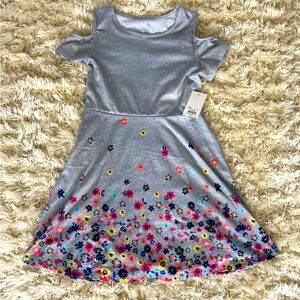 SO girls size L (10-12) cold shoulder dress NWT